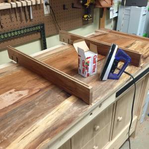 Final stage is to wax drawer ways, rub it on and melt it with an iron.